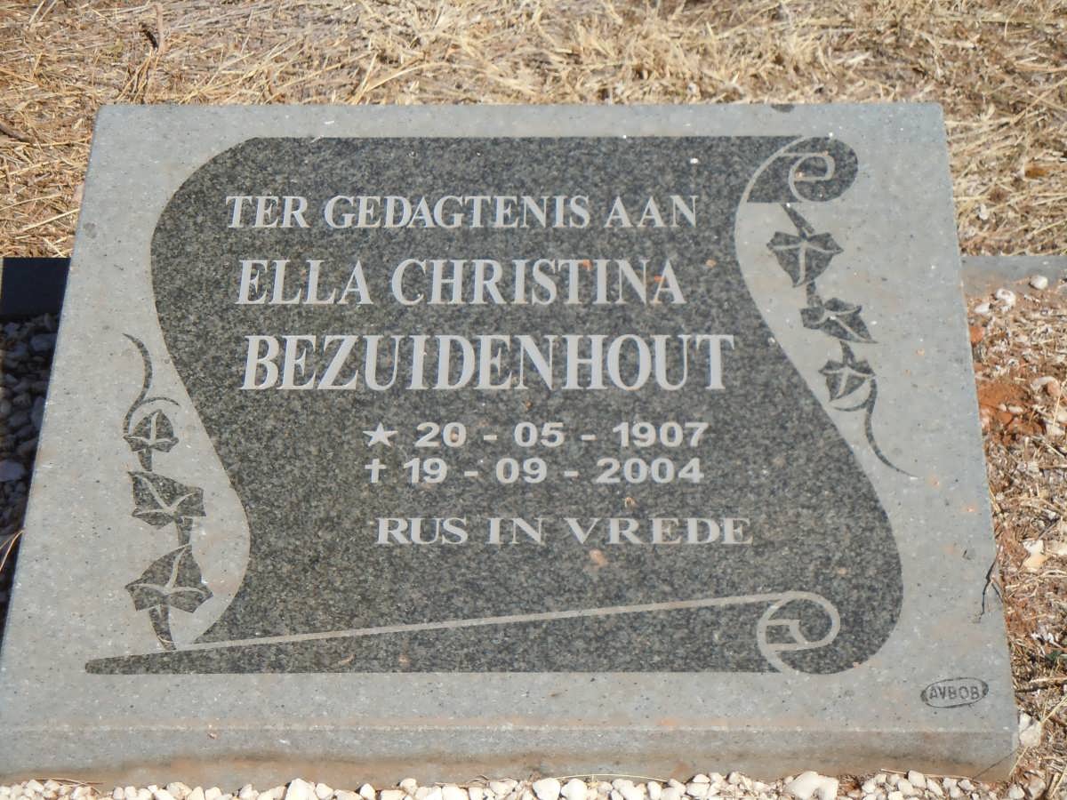 BEZUIDENHOUT Ella Christina 1907-2004