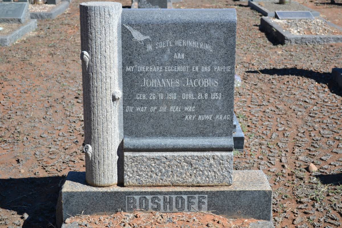 BOSHOFF Johannes Jacobus 1910-1953