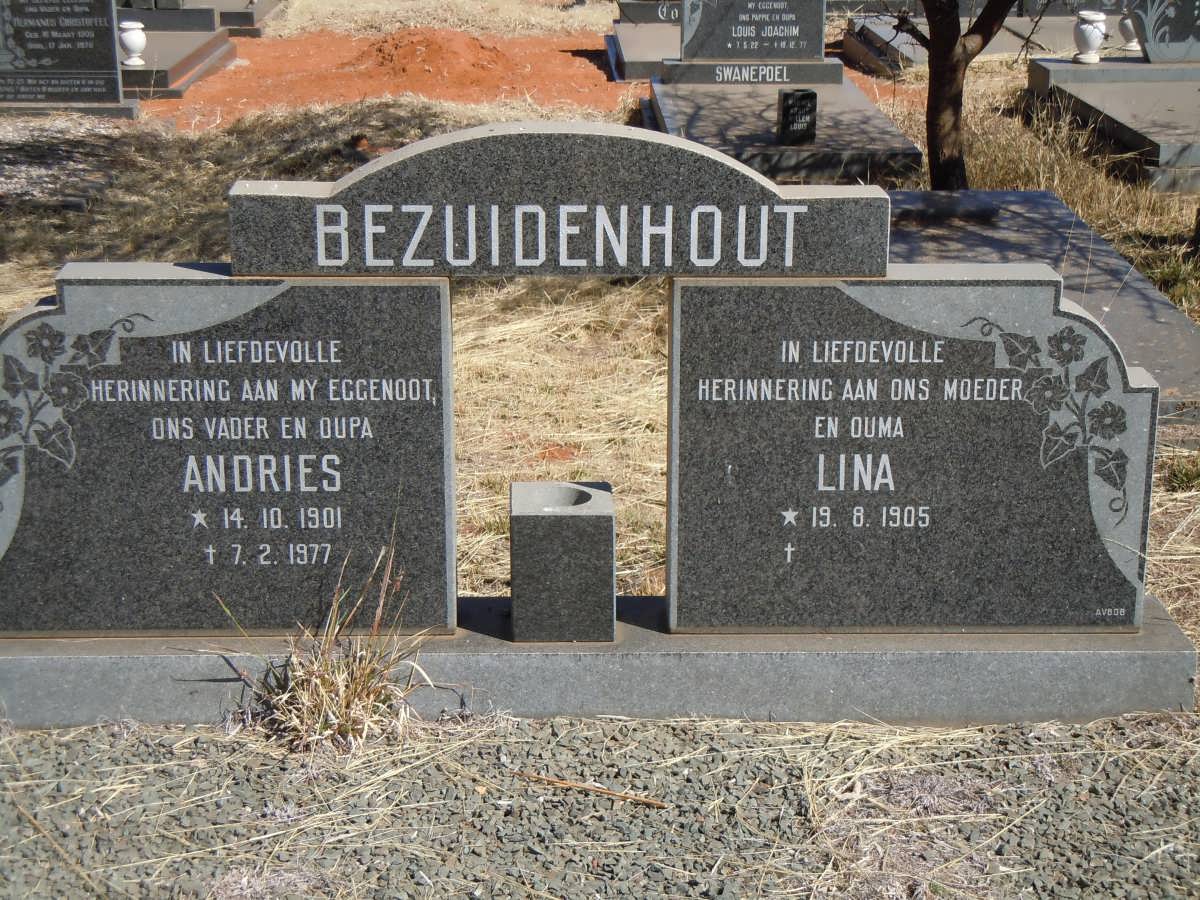 BEZUIDENHOUT Andries 1901-1977 &amp; Lina 1905-