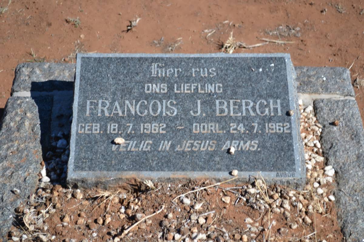BERGH Francois J. 1962-1962