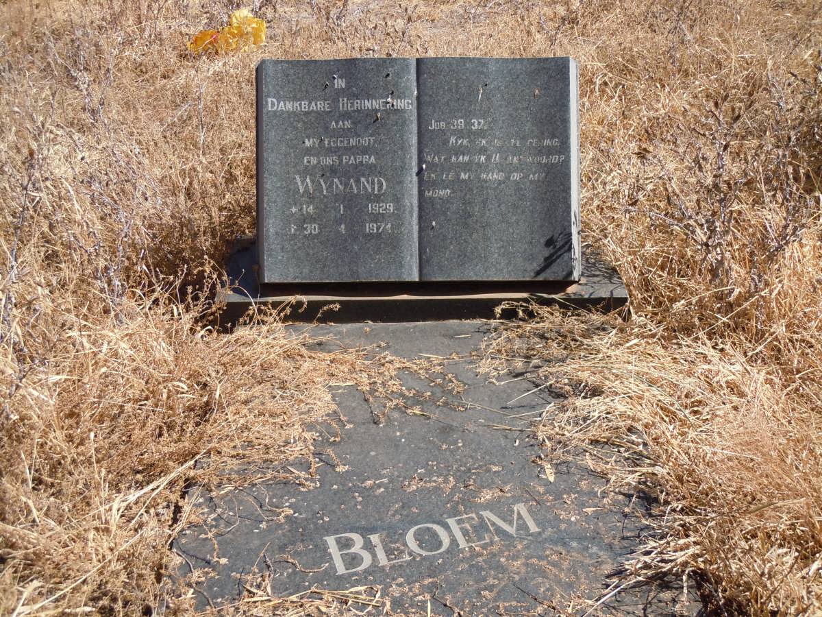 BLOEM Wynand 1929-1974