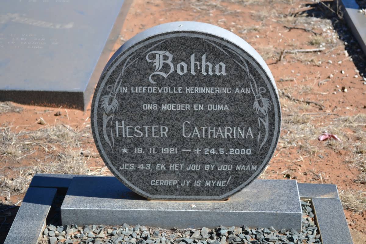 BOTHA Hester Catharina 1921-2000