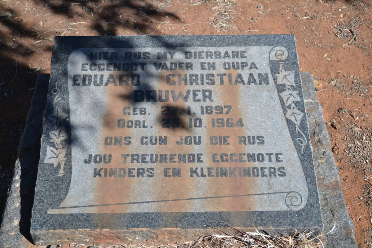 BRUWER Eduard Christiaan 1897-1964