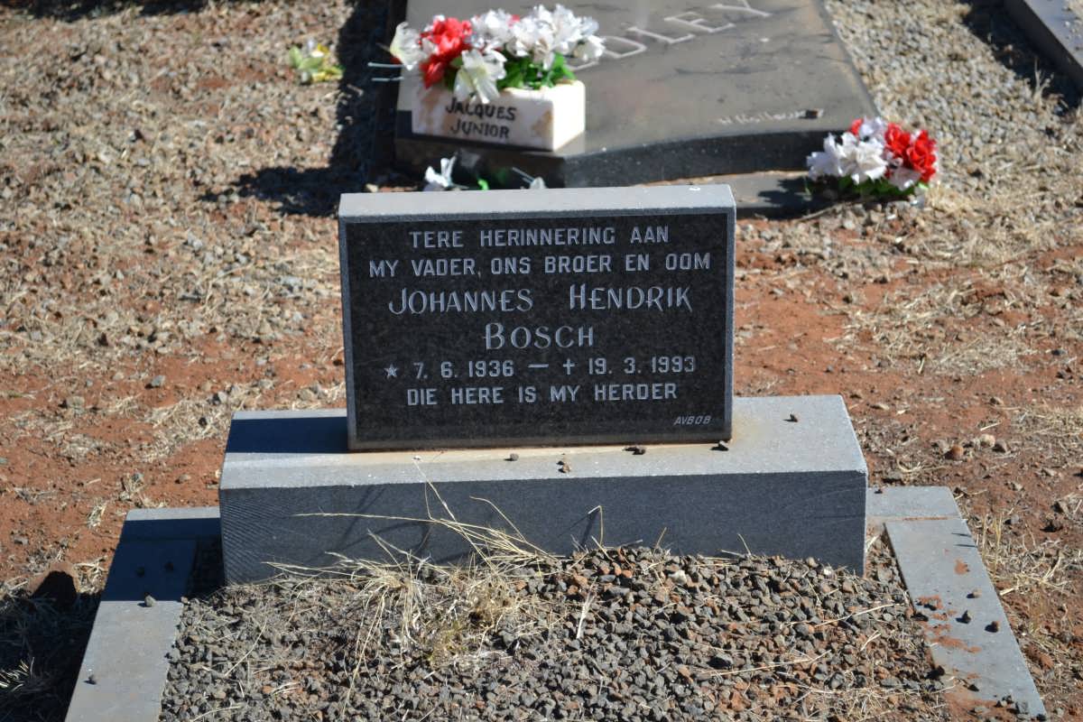 BOSCH Johannes Hendrik 1936-1993