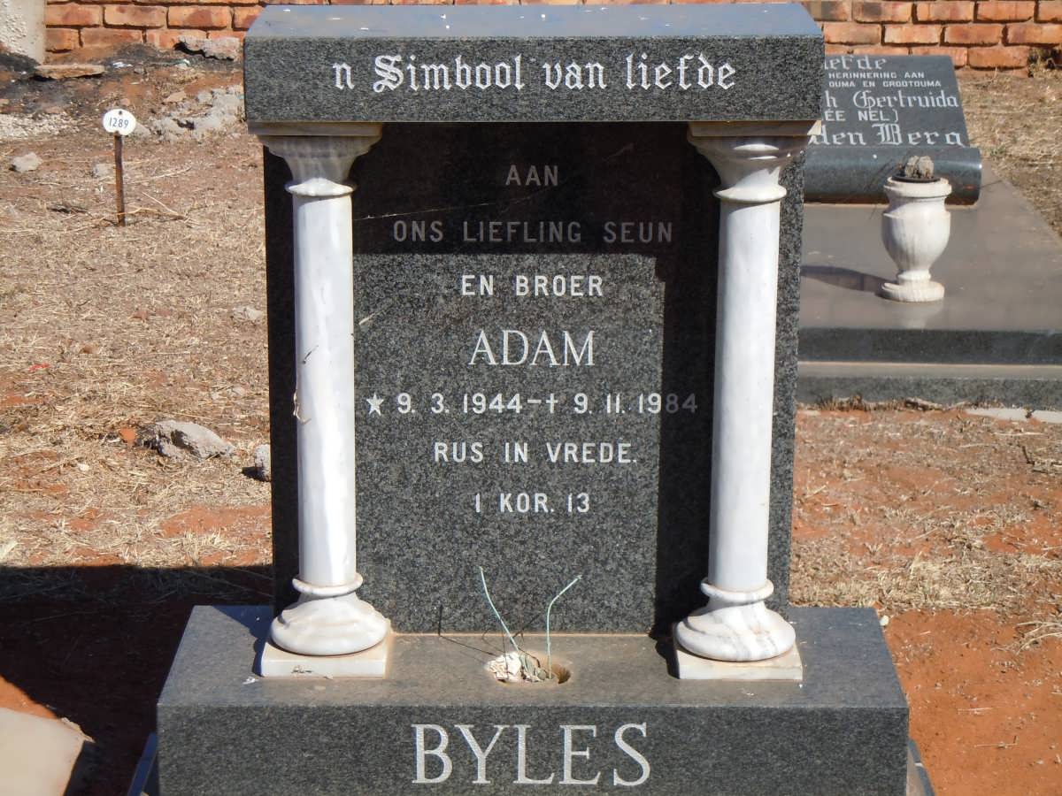 BYLES Adam 1944-1984
