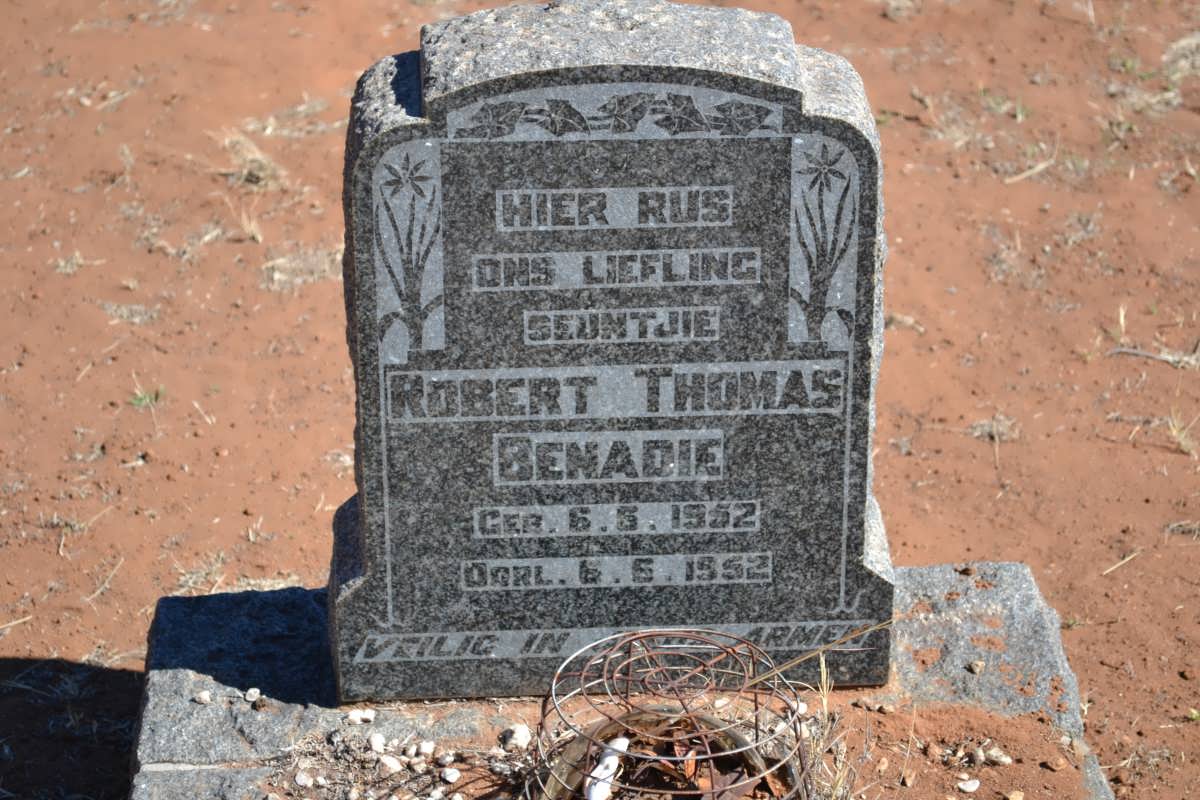 BENADIE Robert Thomas 1952-1952
