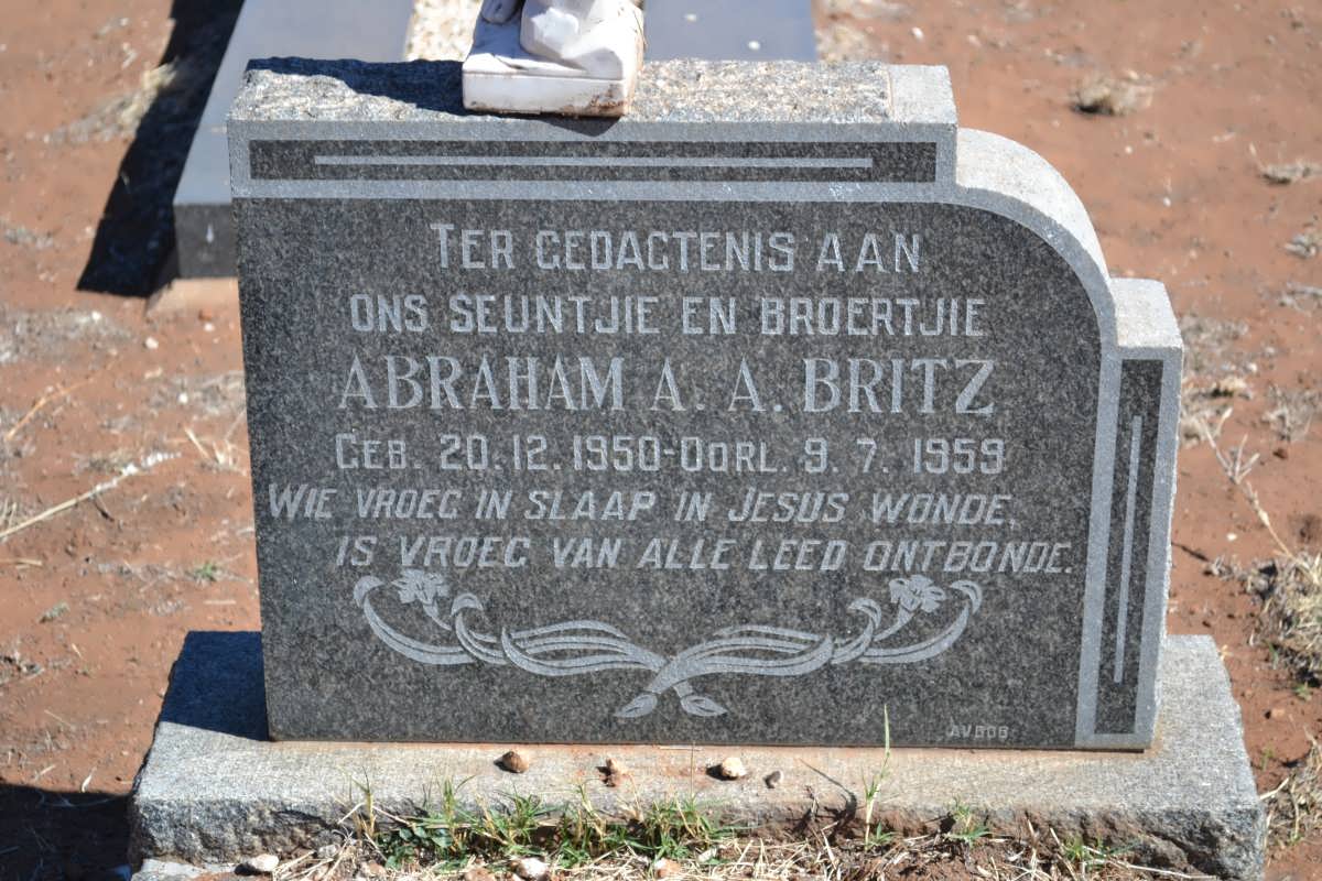 BRITZ Abraham A.A. 1950-1959