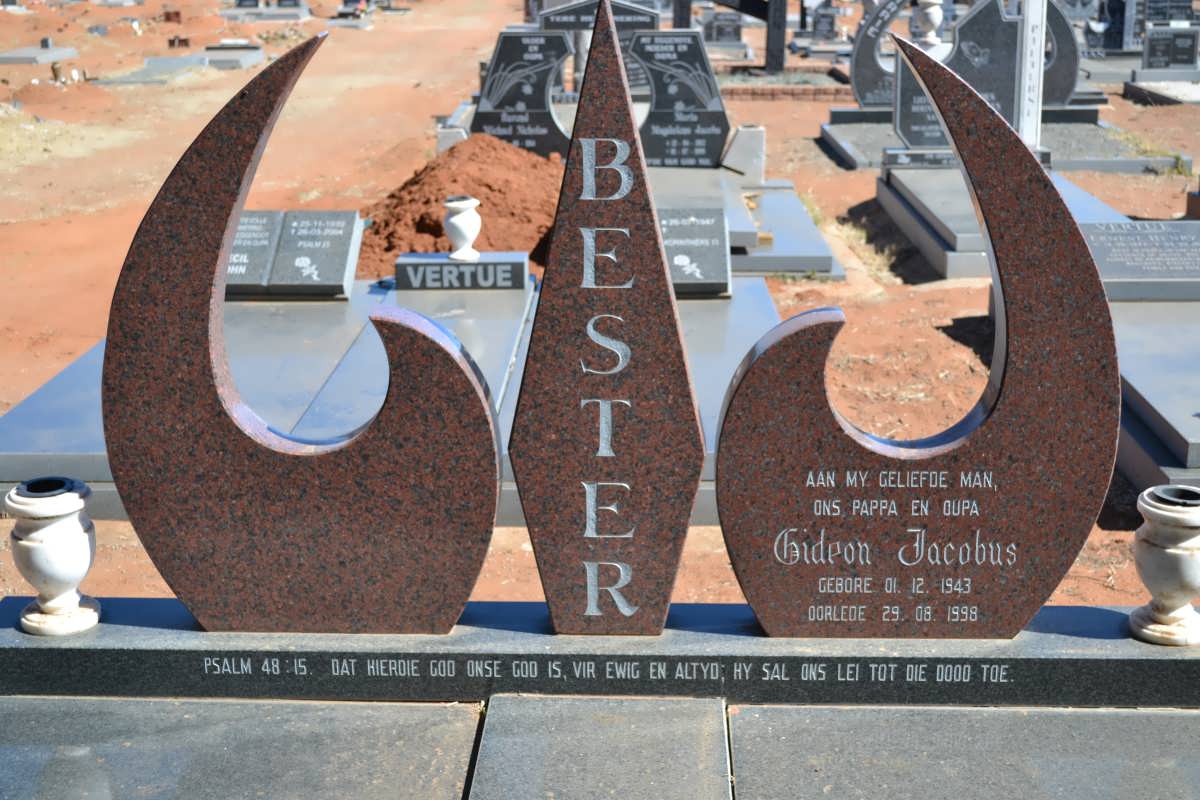 BESTER Gideon Jacobus 1943-1998