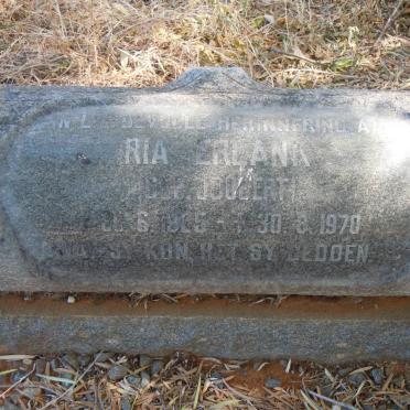 ERLANK Ria nee JOUBERT 1925-1970