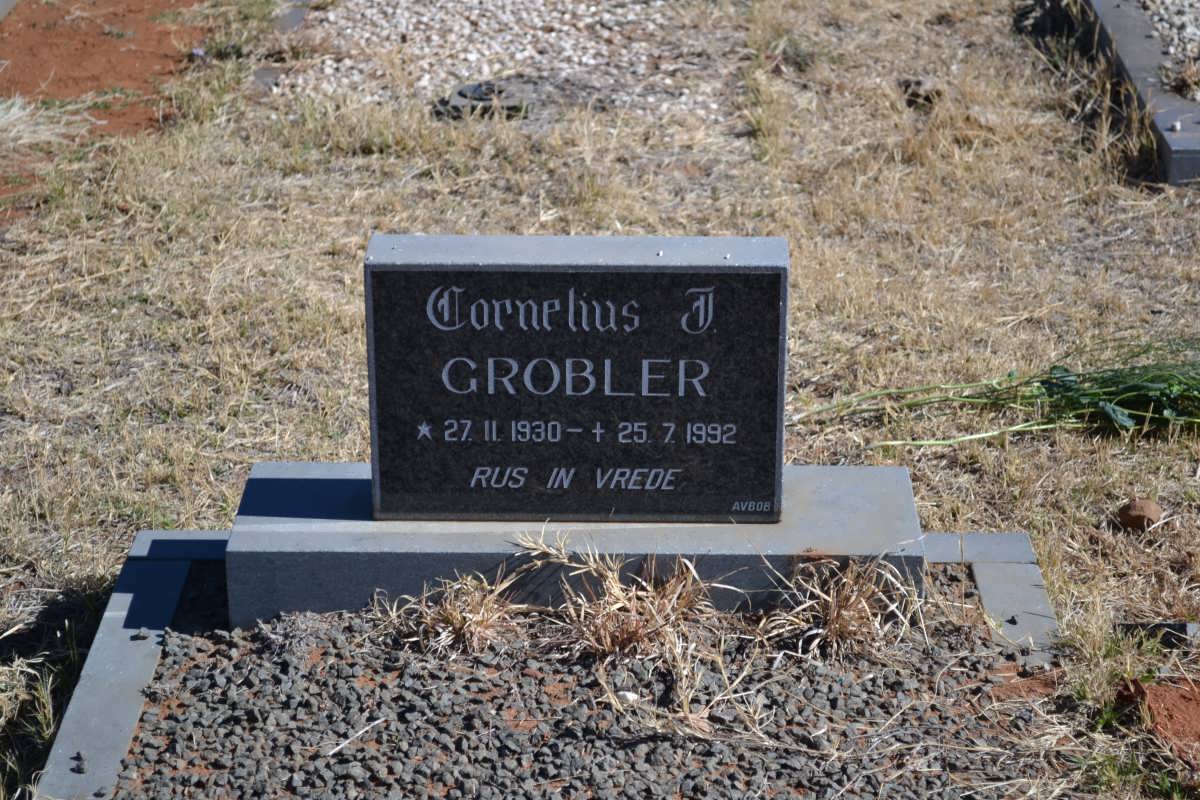 GROBLER Cornelius J. 1930-1992