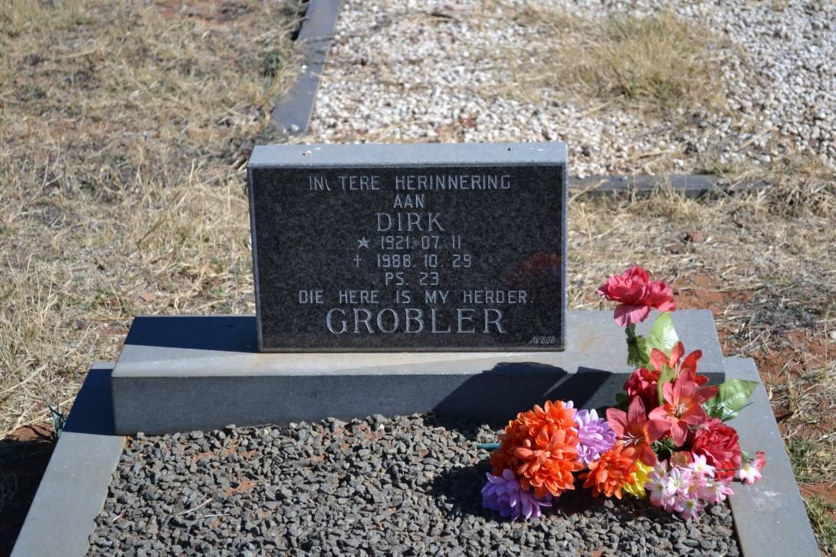 GROBLER Dirk 1921-1988
