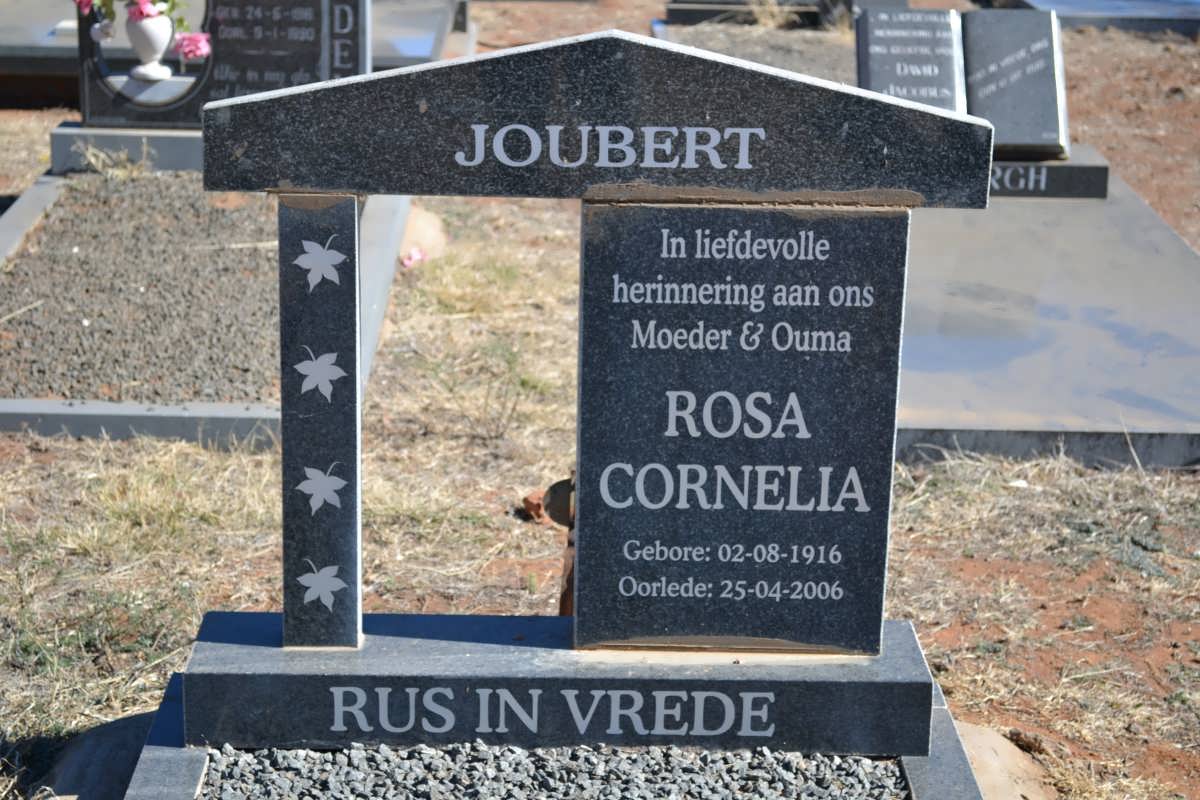 JOUBERT Rosa Cornelia 1916-2006