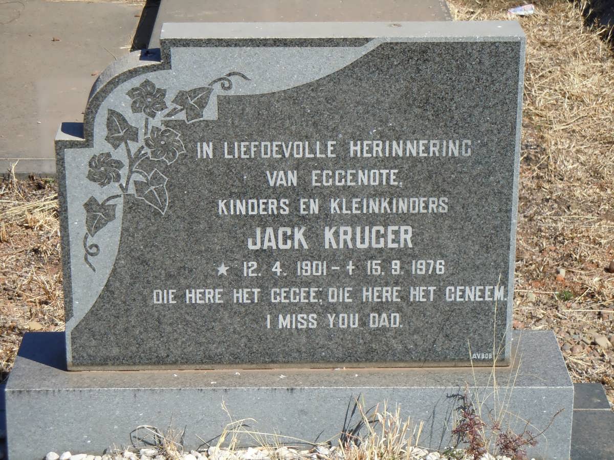 KRUGER Jack 1901-1976