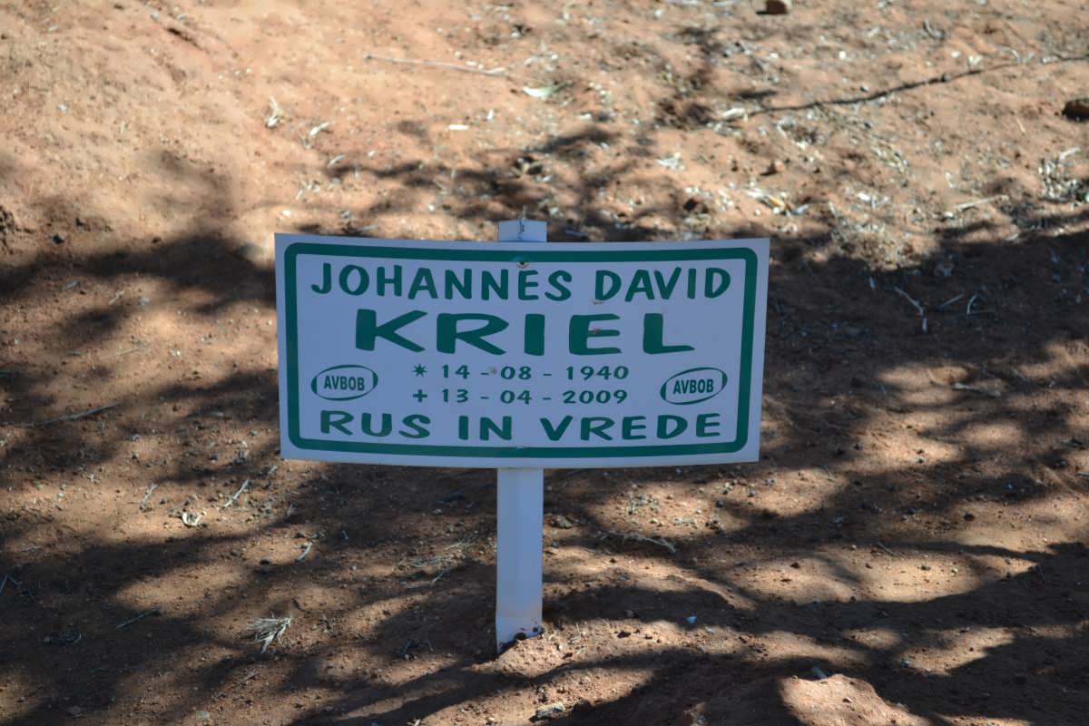 KRIEL Johannes David 1940-2009