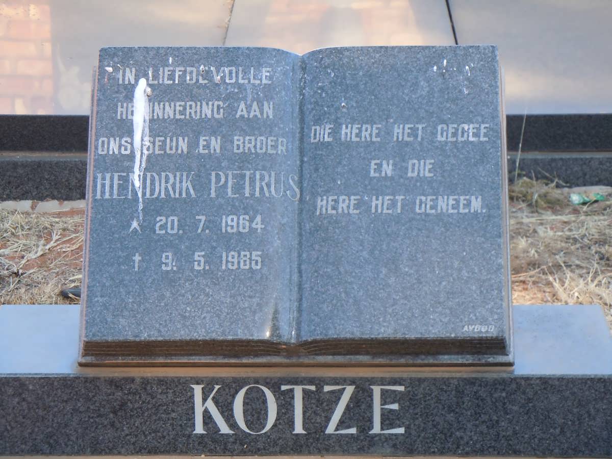 KOTZE Hendrik Petrus 1964-1985