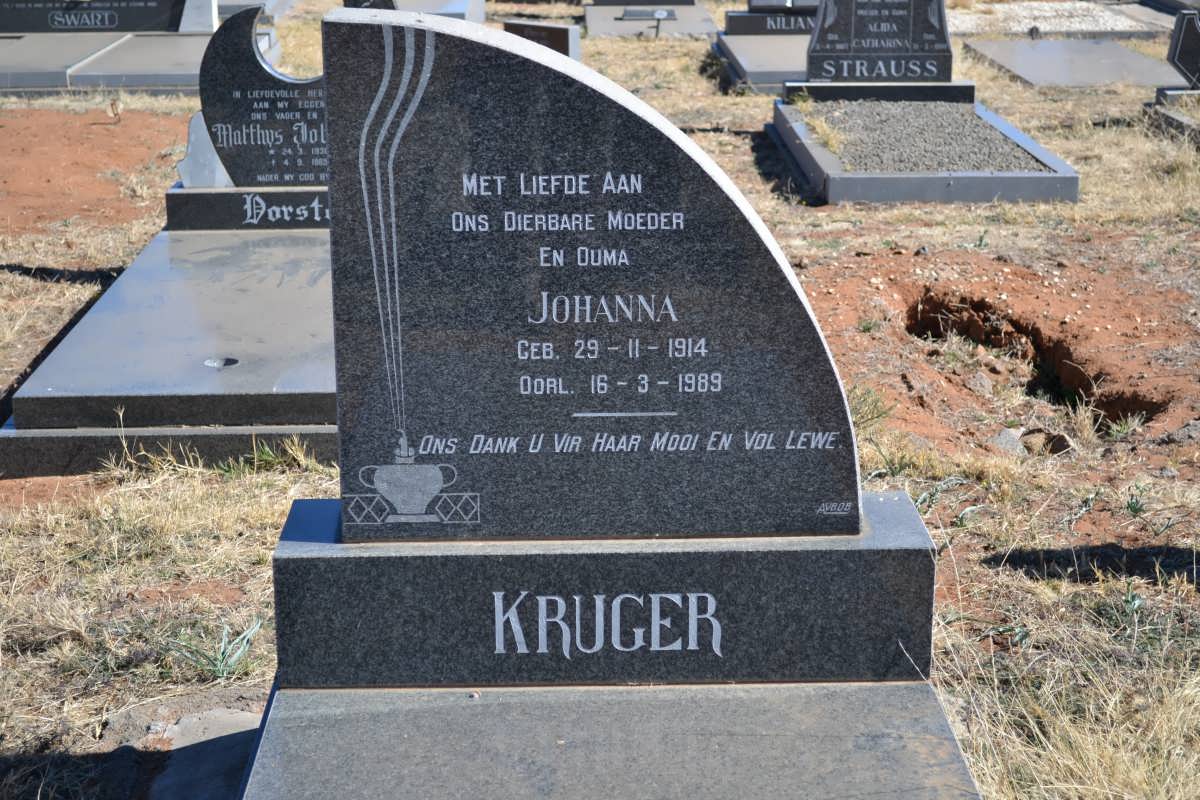 KRUGER Johanna 1914-1989