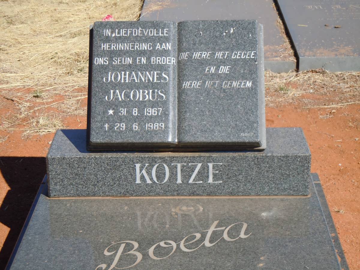 KOTZE Johannes Jacobus 1967-1989
