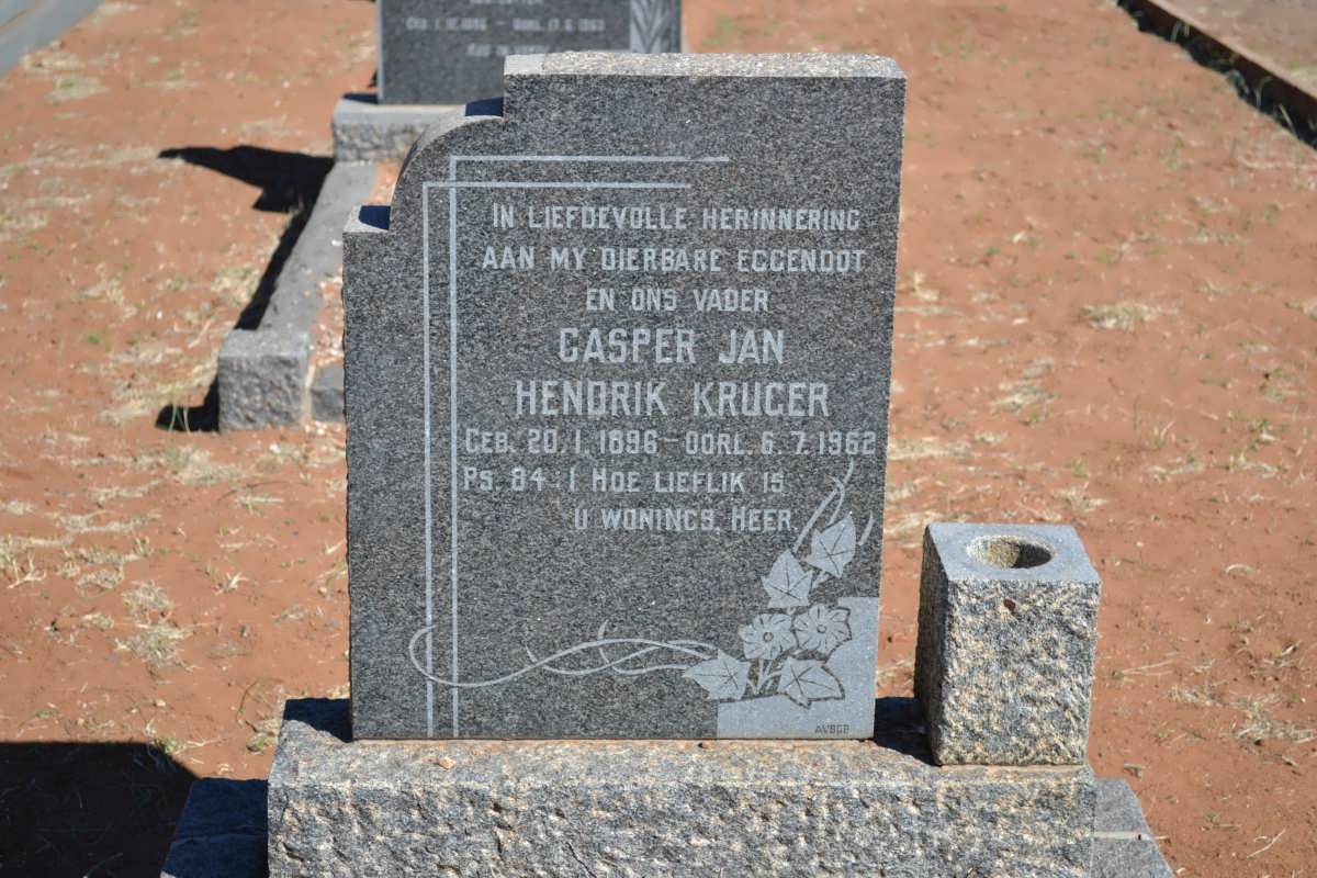 KRUGER Casper Jan Hendrik 1896-1962