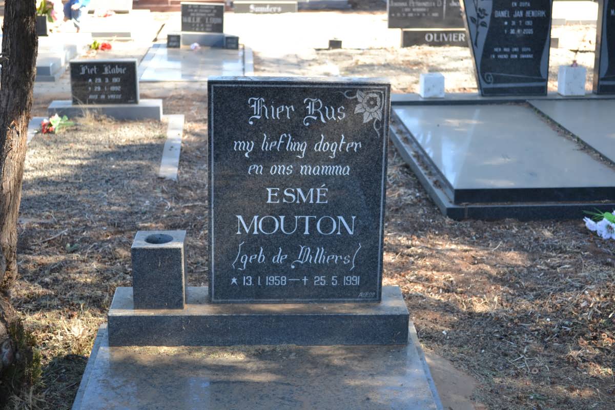 MOUTON Esme nee DE VILLIERS 1958-1991