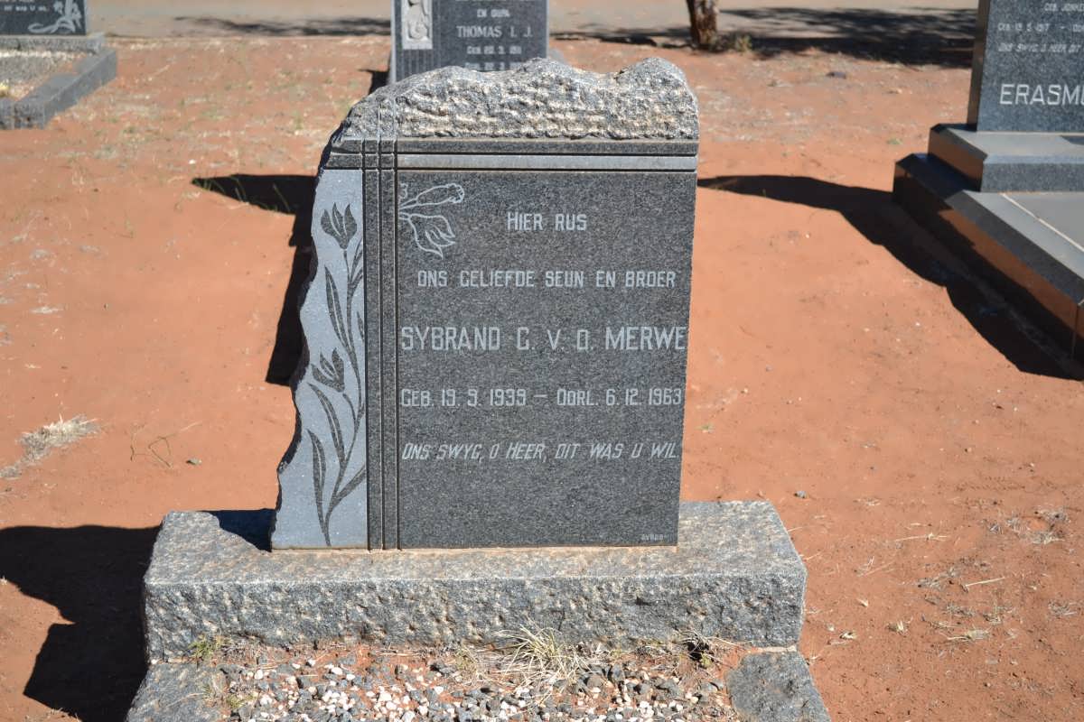 MERWE Sybrand G., v.d. 1939-1963