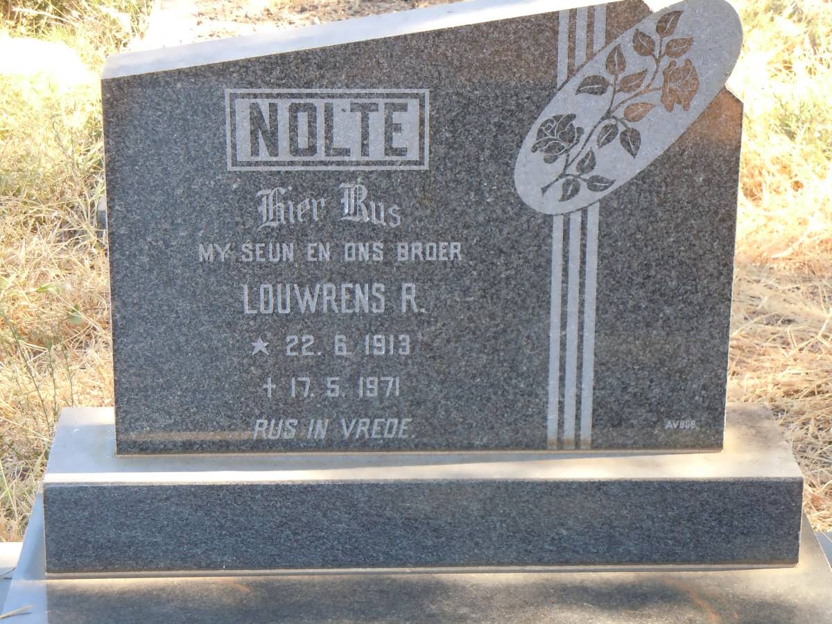 NOLTE Louwrens R. 1913-1971
