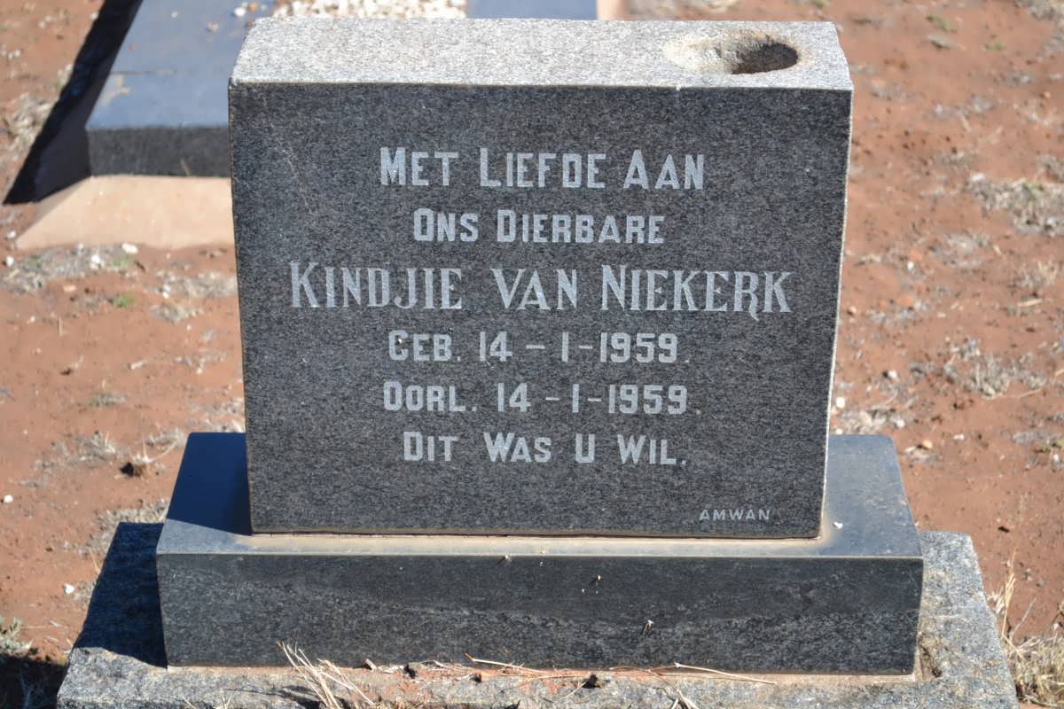 NIEKERK Kindjie, van 1959-1959