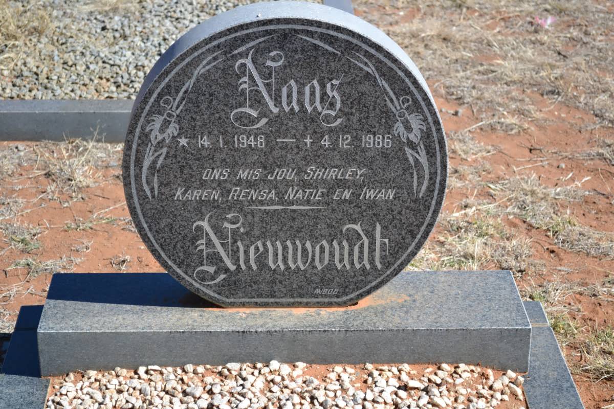 NIEUWOUDT Naas 1948-1986