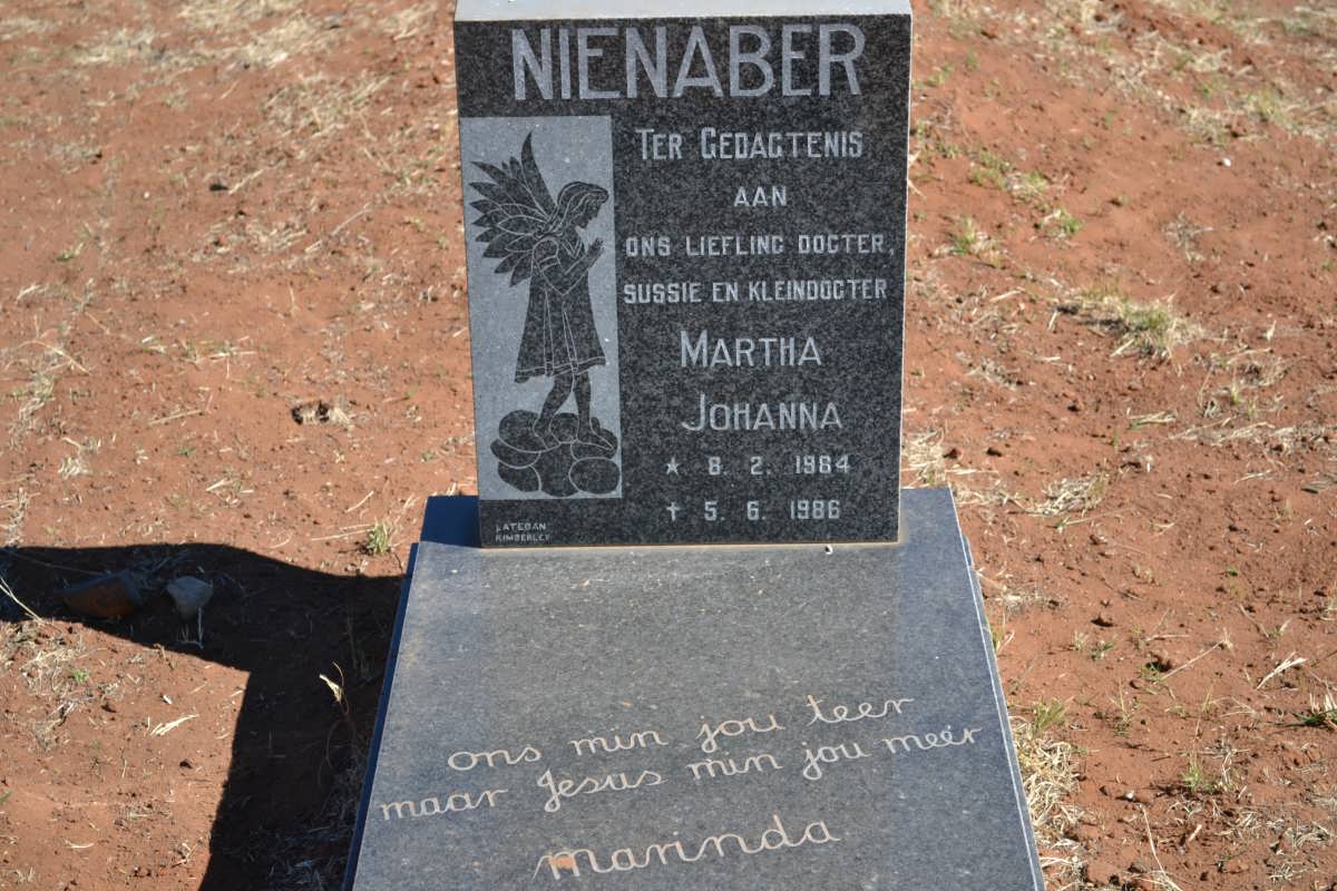 NIENABER Martha Johanna 1984-1986