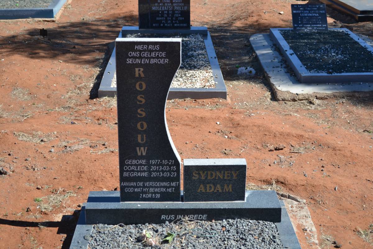 ROSSOUW Sydney Adam 1977-2013