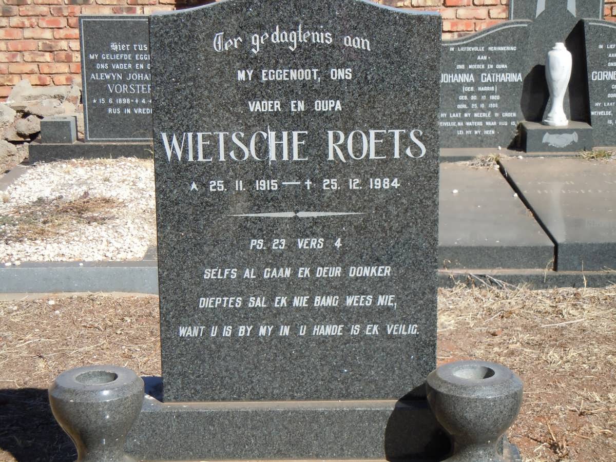 ROETS Wietsche 1915-1984
