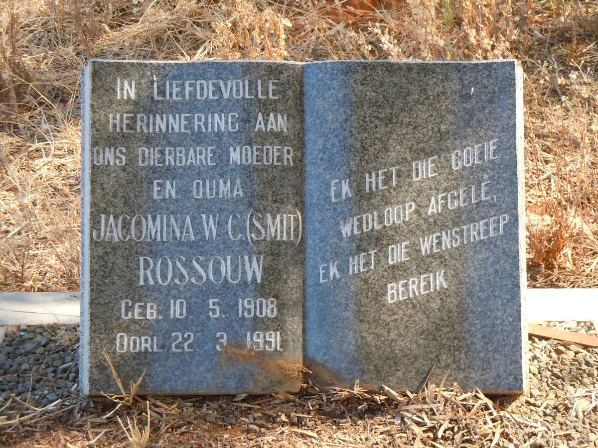 ROSSOUW Jacomina W.C. nee SMIT 1908-1991