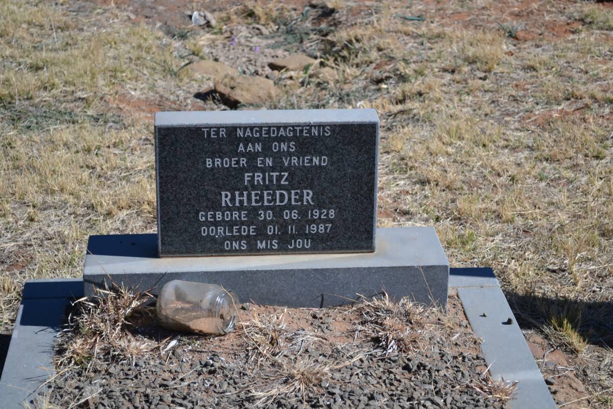 RHEEDER Fritz 1928-1987