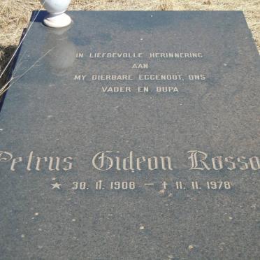 ROSSOUW Petrus Gideon 1908-1978