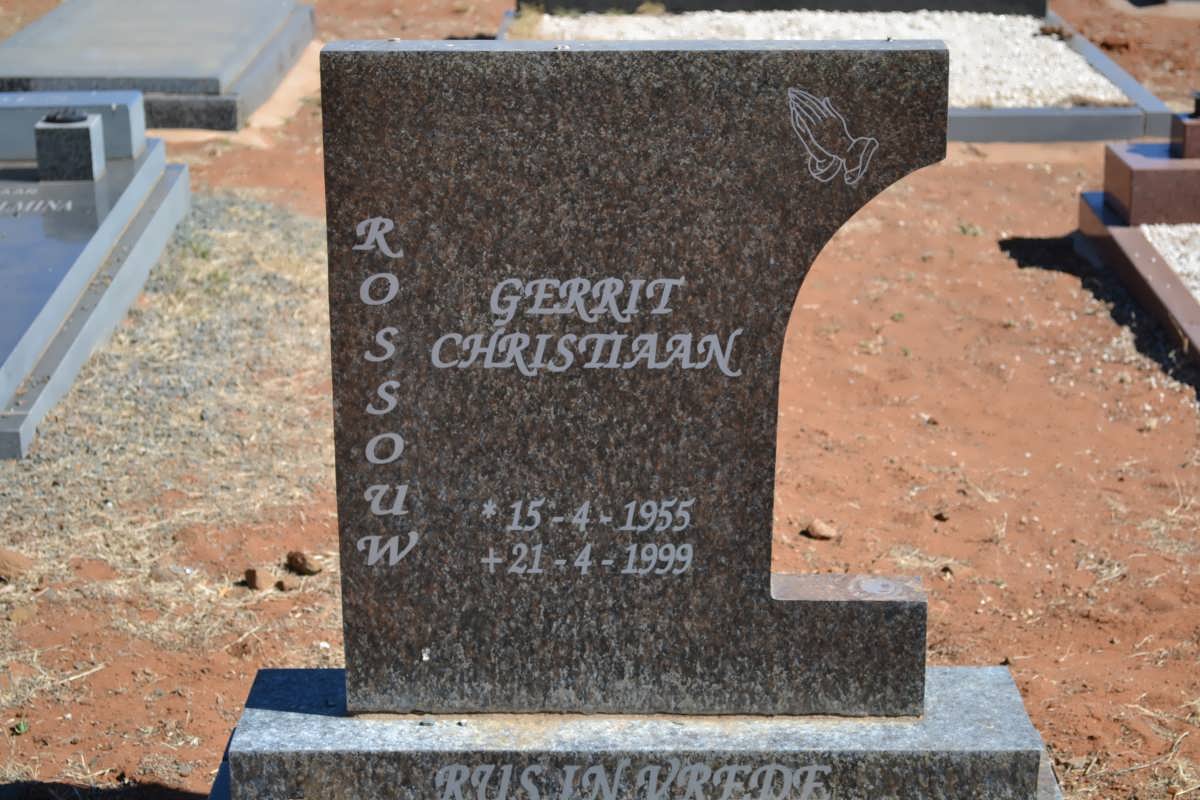ROSSOUW Gerrit Christiaan 1955-1999