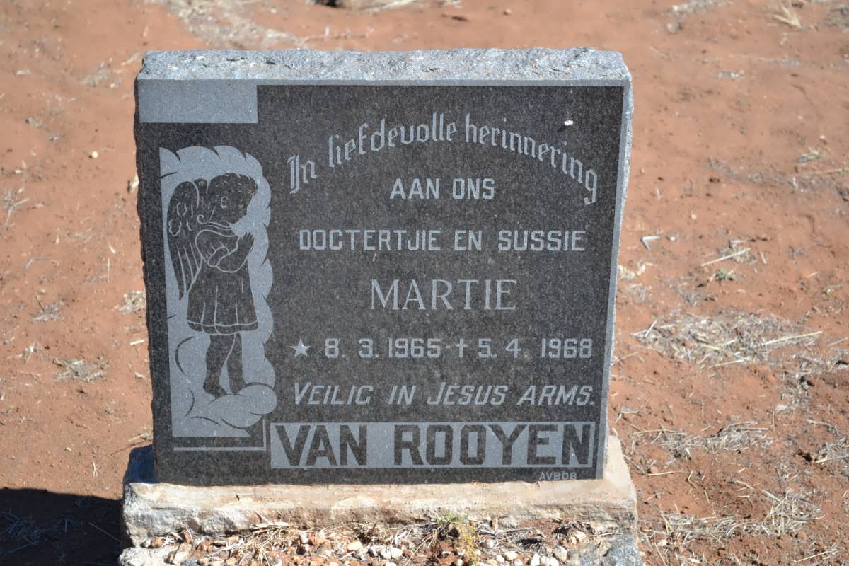 ROOYEN Martie, van 1965-1968