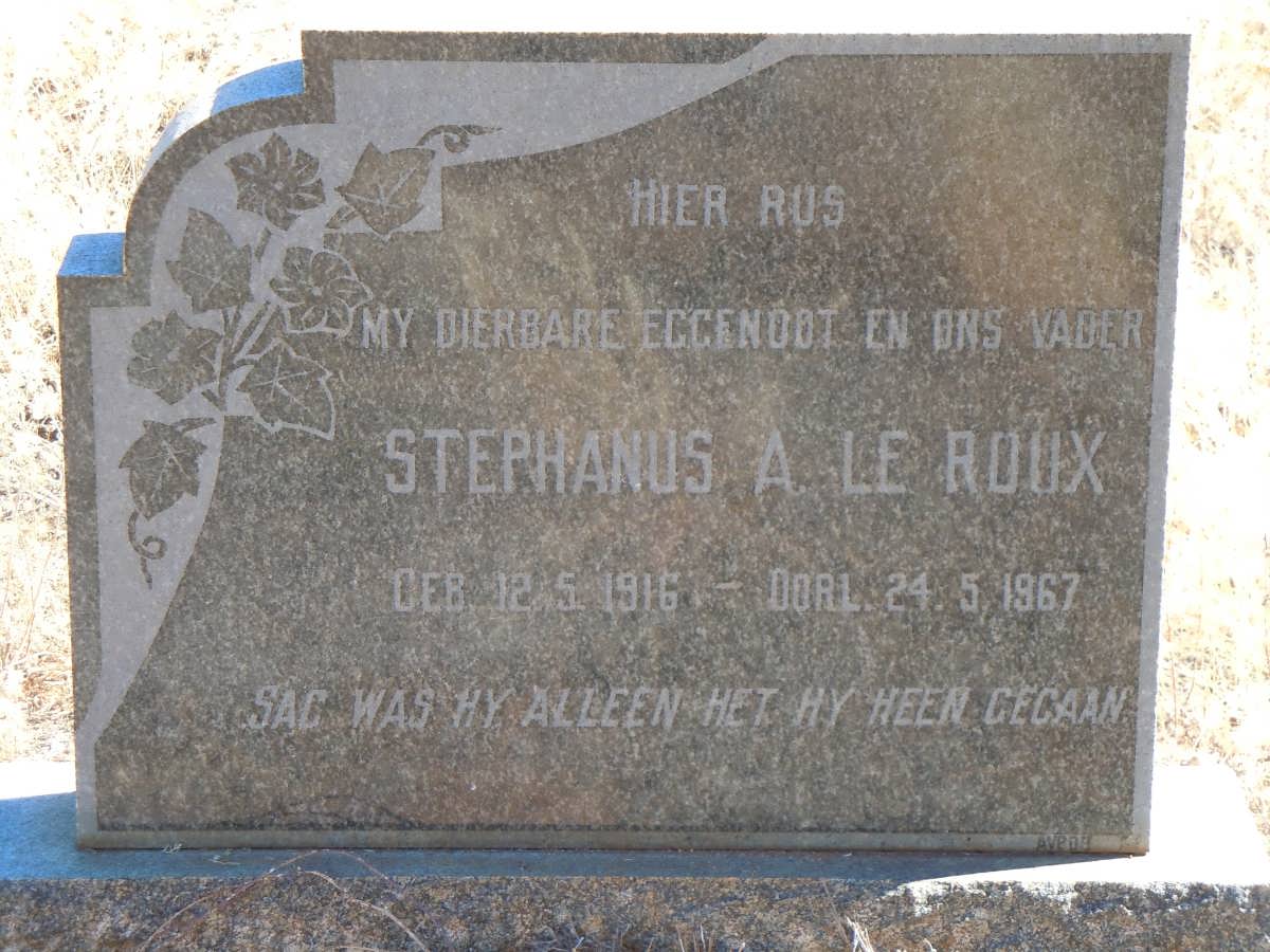ROUX Stephanus A., le 1916-1967
