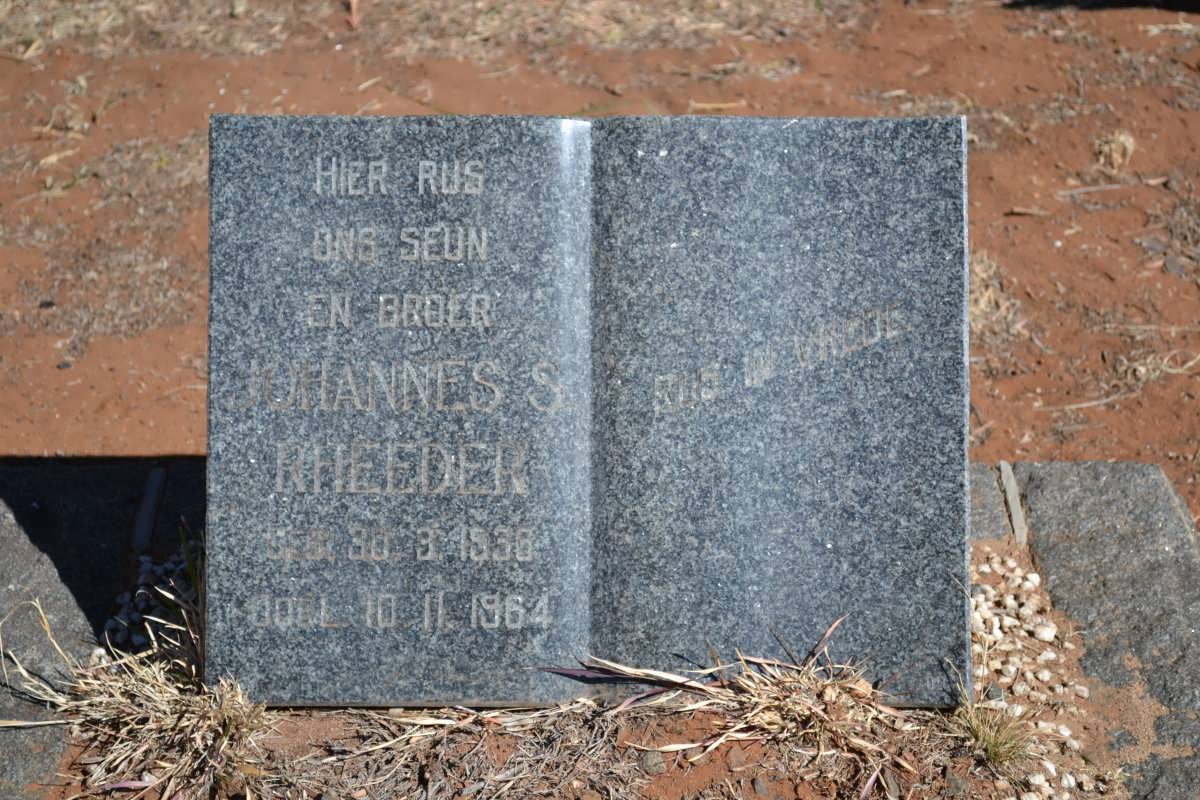 RHEEDER Johannes S. 1939-1964