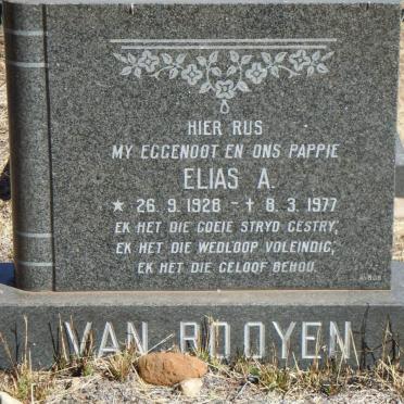 ROOYEN Elias A., van 1928-1977