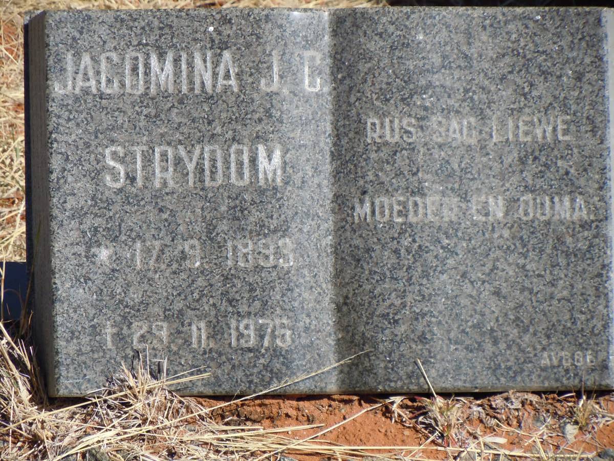 STRYDOM Jacomina J.C. 1893-1975