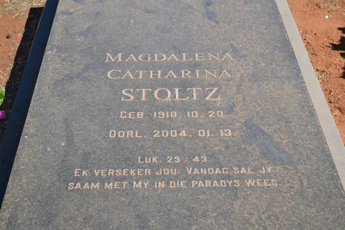 STOLTZ Magdalena Catharina 1918-2004