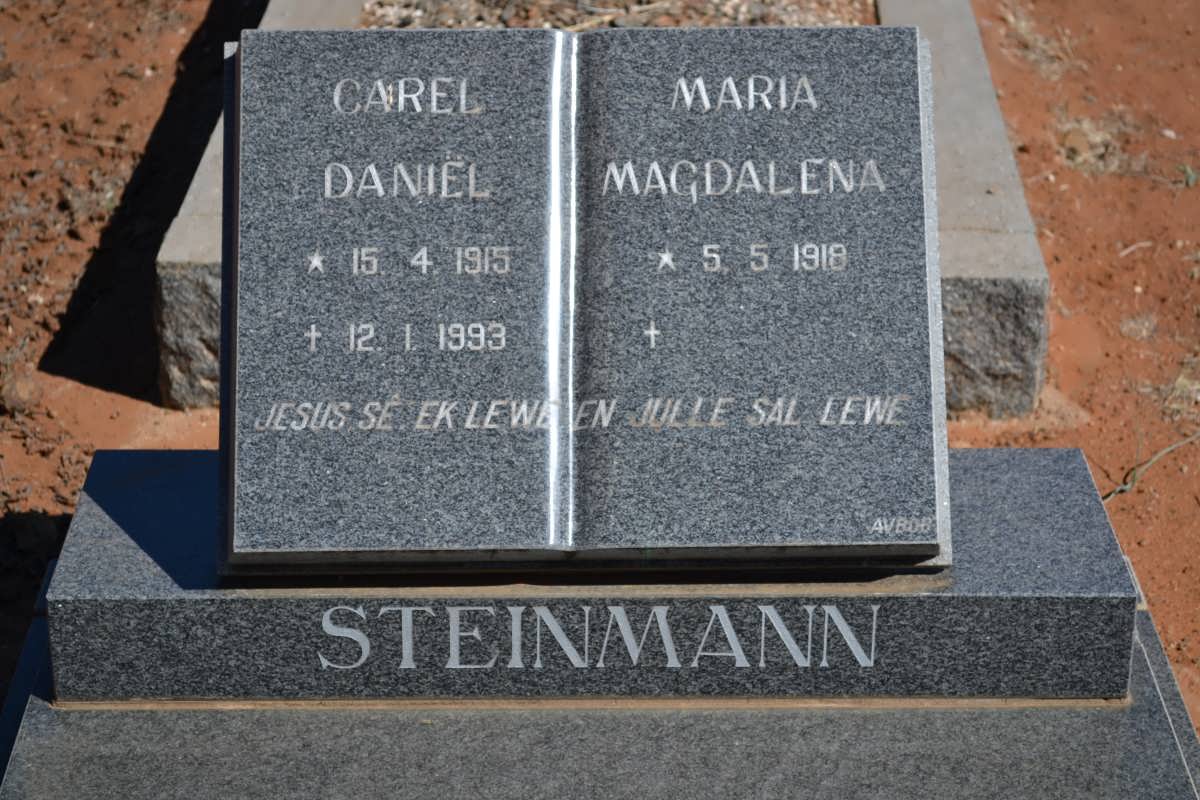 STEINMANN Carel Daniël 1915-1996 &amp; Maria Magdalena 1918-