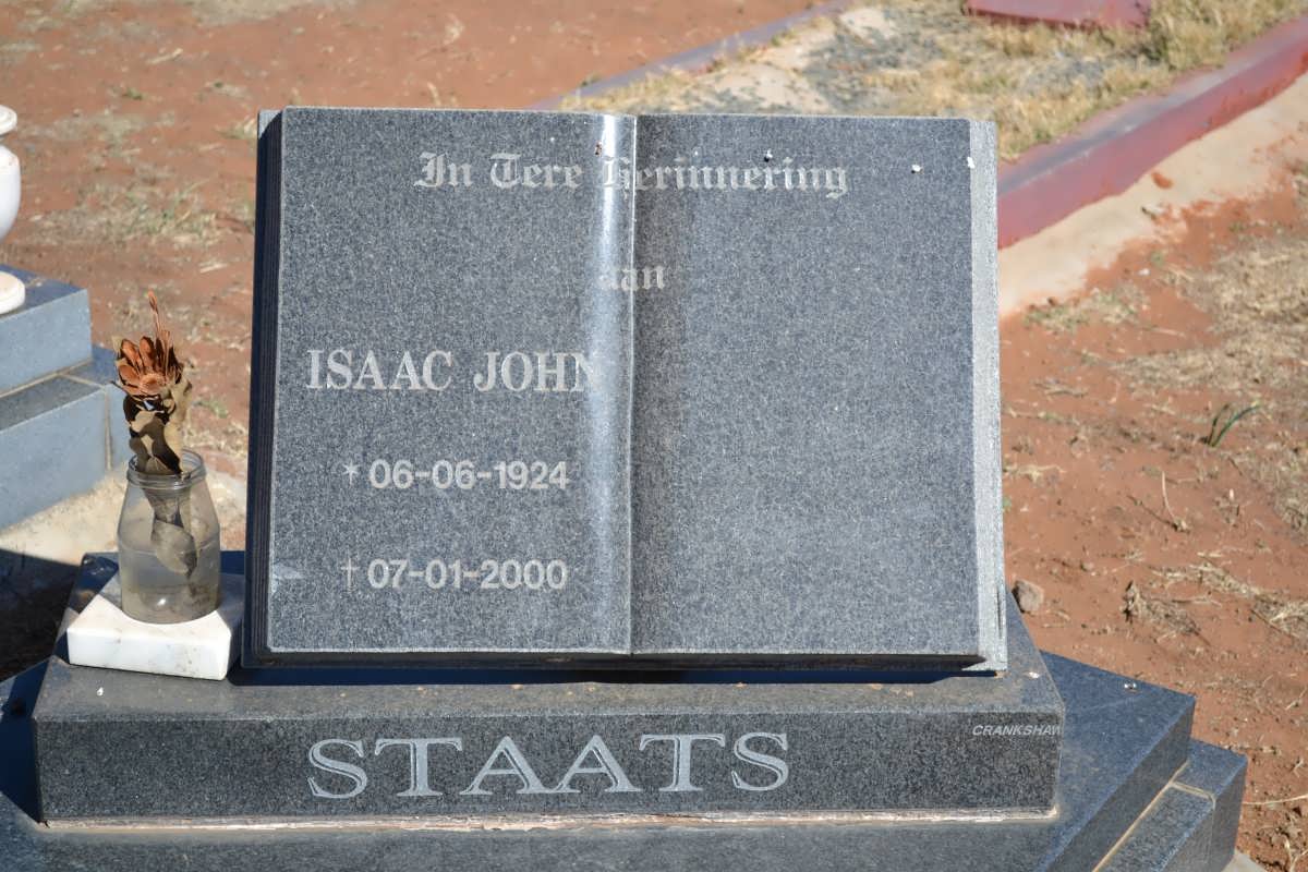 STAATS Isaac John 1924-2000