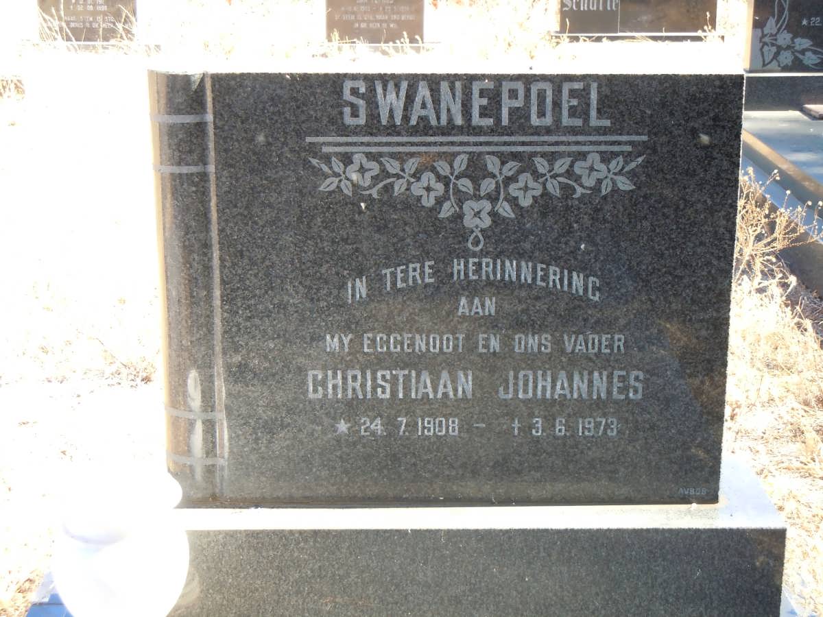 SWANEPOEL Christiaan Johannes 1908-1973