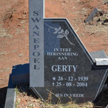 SWANEPOEL Gerty 1939-2004