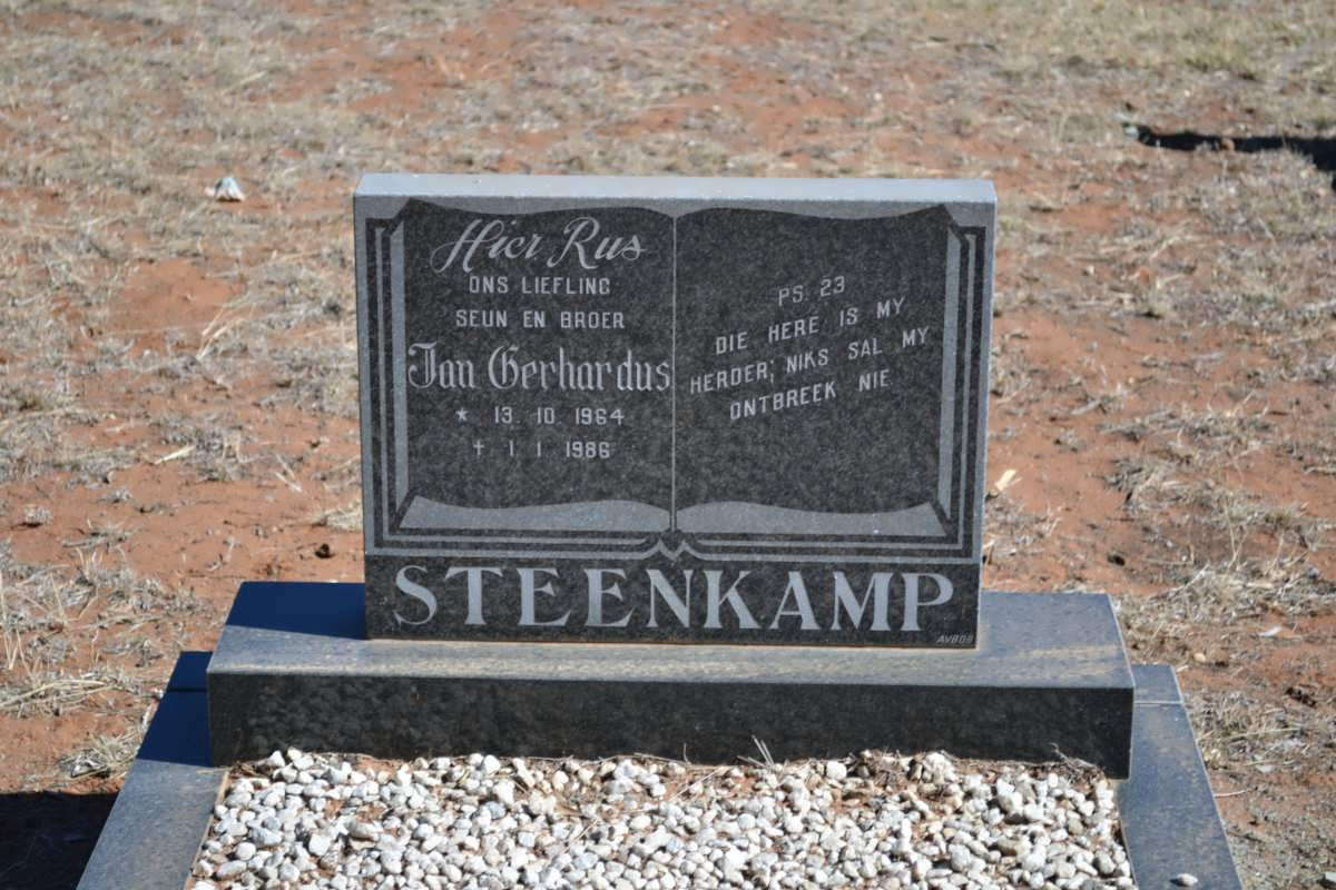 STEENKAMP Jan Gerhardus 1964-1986