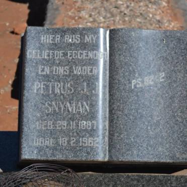 SNYMAN Petrus J.J. 1887-1962