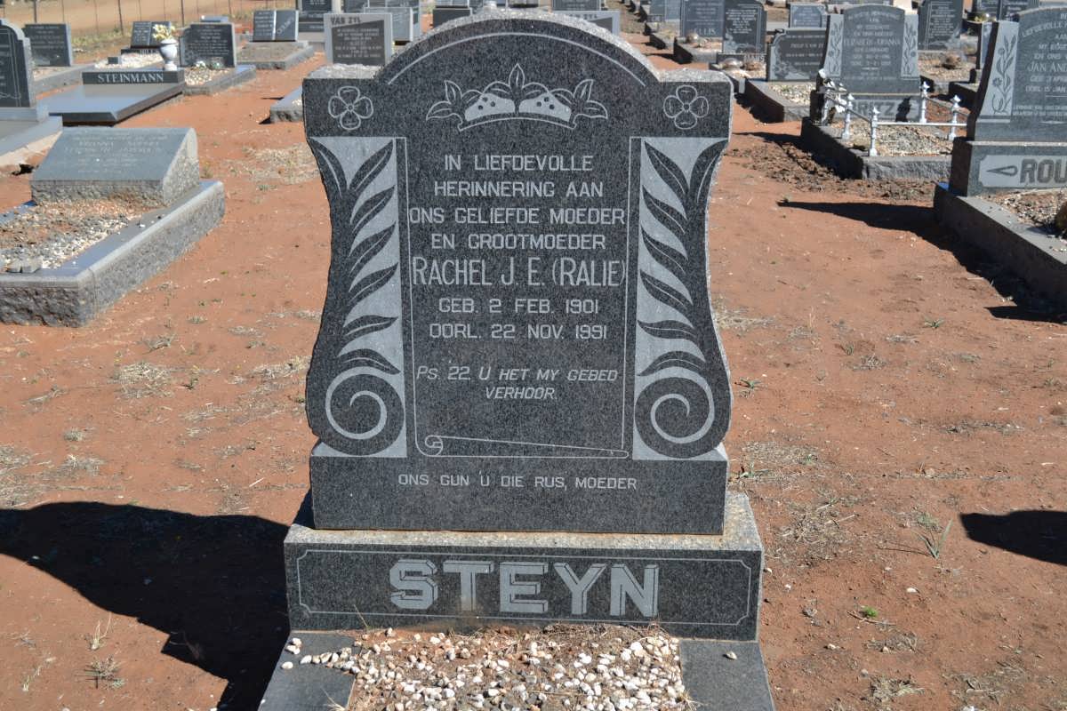 STEYN Rachel J.E. 1901-1991