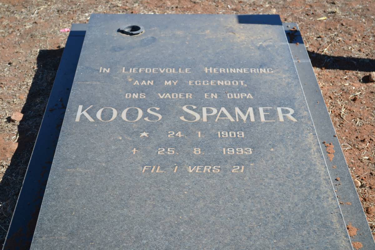 SPAMER Koos 1909-1993