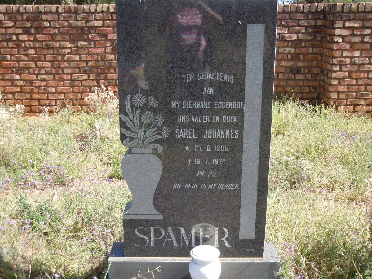 SPAMER Sarel Johannes 1905-1974