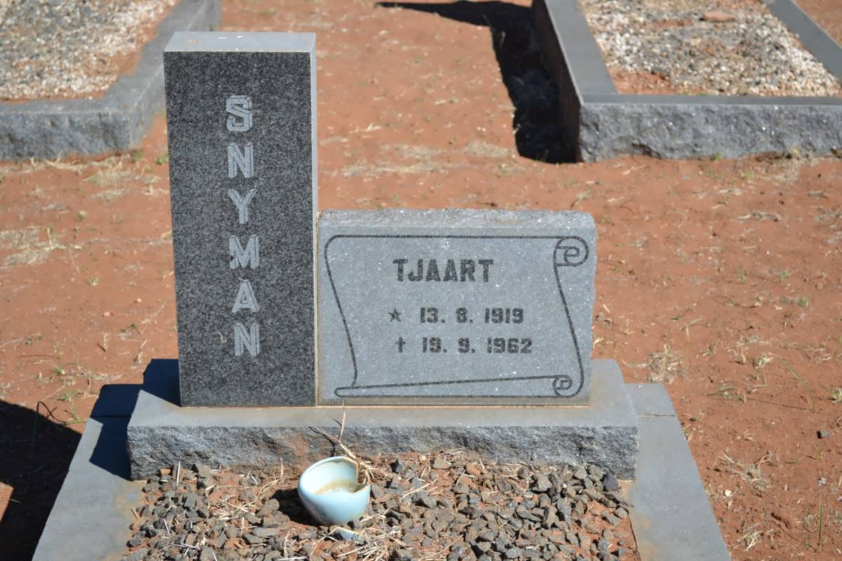 SNYMAN Tjaart 1919-1962